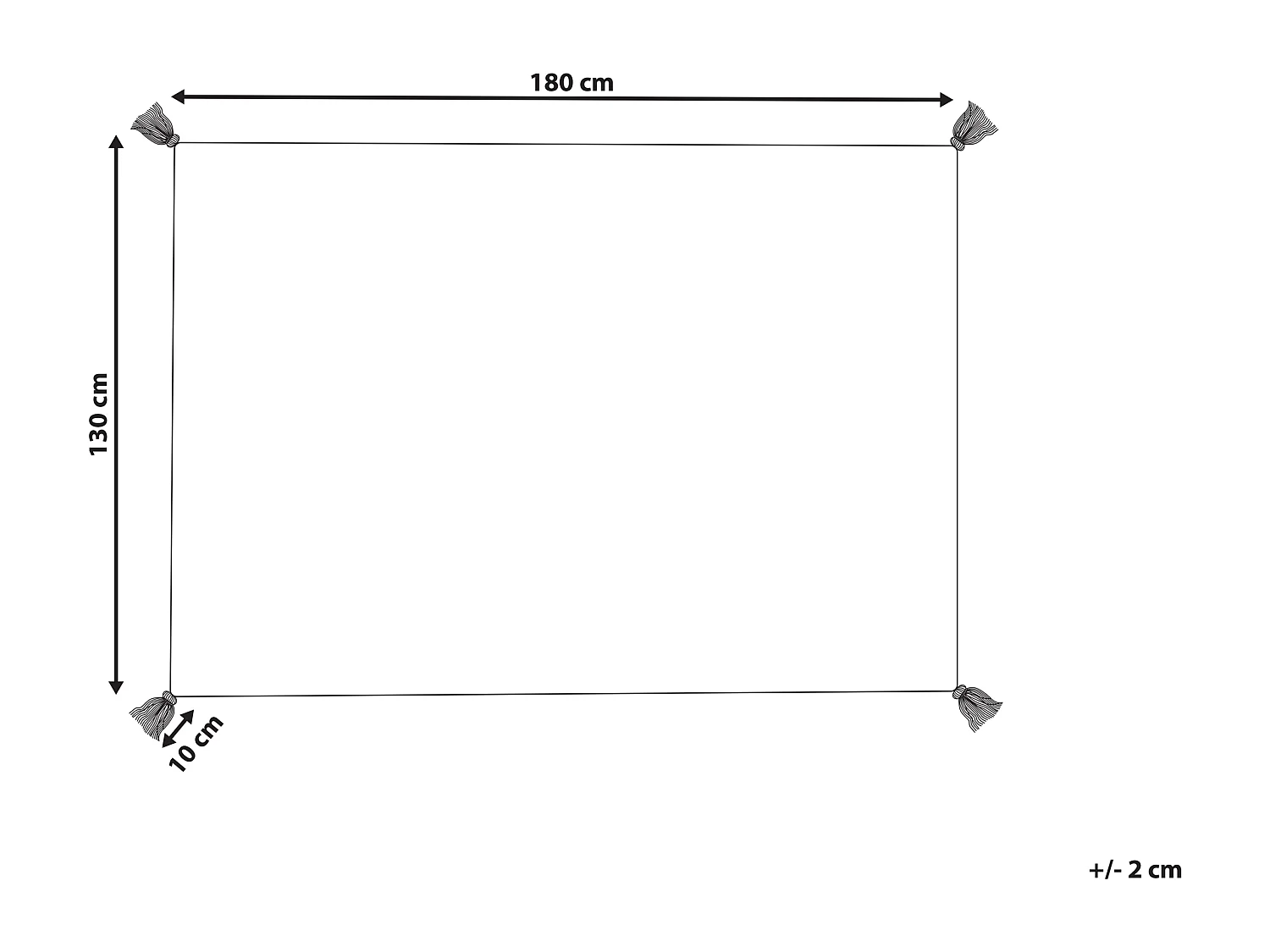 Kuscheldecke DIBRUGARH Baumwolle 130 x 180 cm Bunt