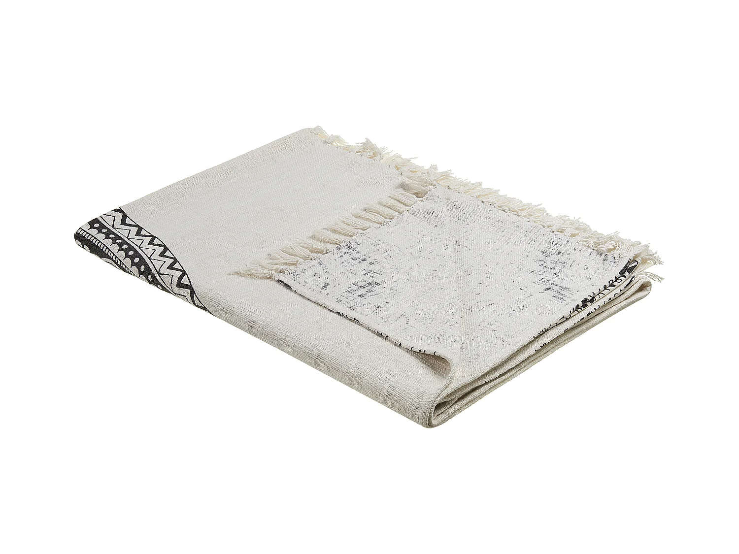 Couverture BERHAMPORE Coton 130 x 180 cm Beige