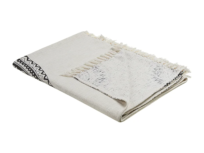 Couverture BERHAMPORE Coton 130 x 180 cm Beige