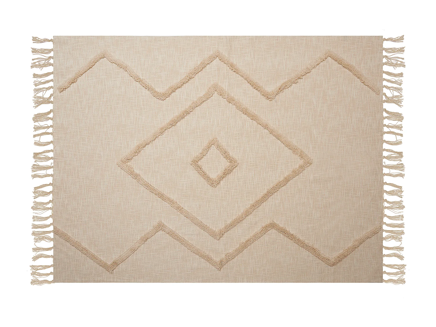 Couverture JAUNPUR Coton 130 x 180 cm Beige