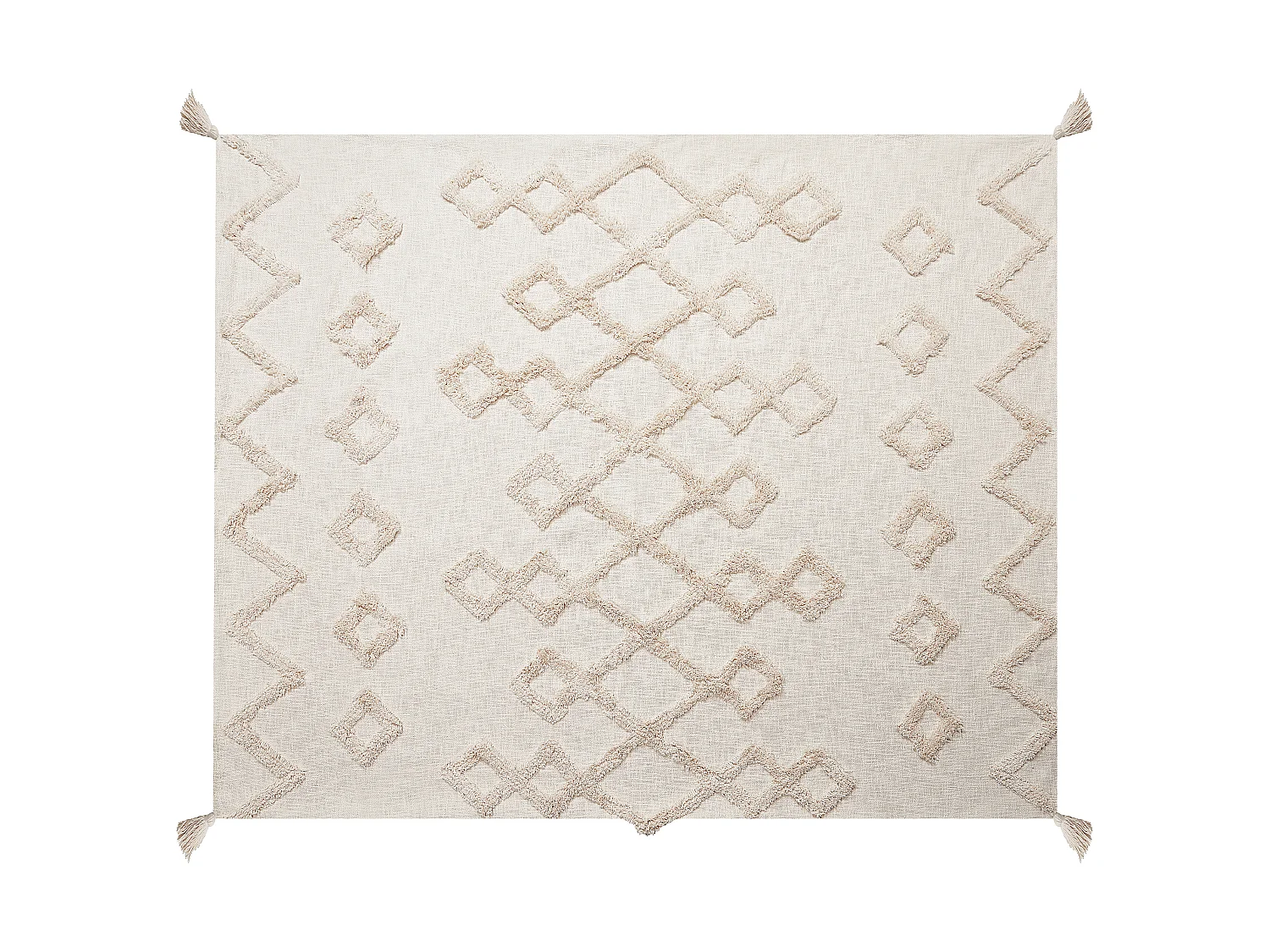 Plaid GUNA Katoen 130 x 180 cm Beige