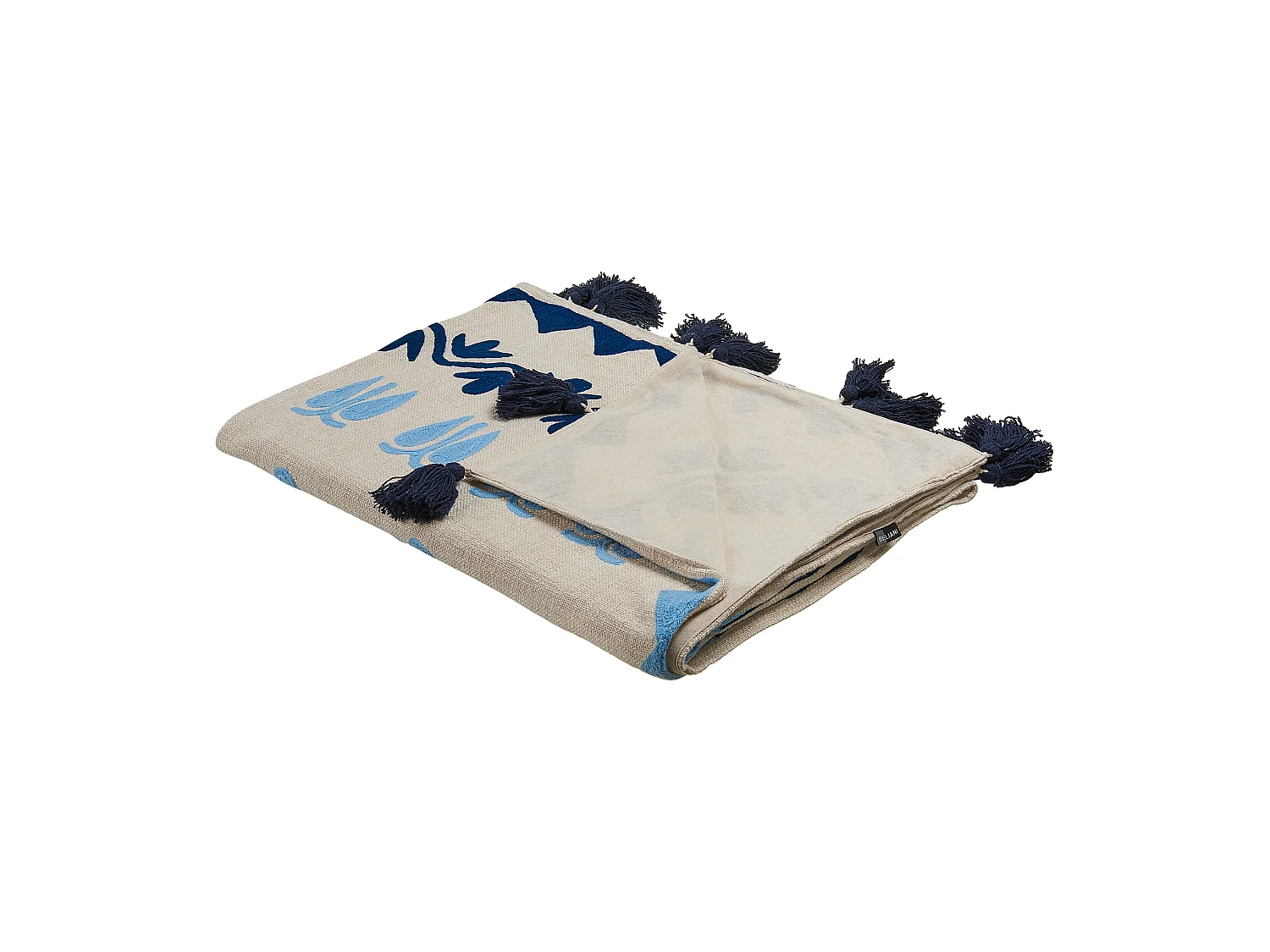 Plaid BHIND Katoen 130 x 180 cm Beige