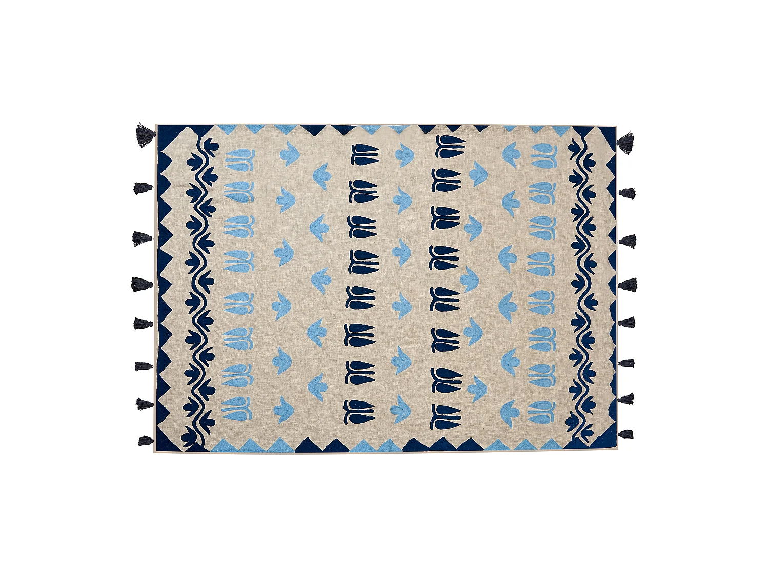 Plaid BHIND Katoen 130 x 180 cm Beige