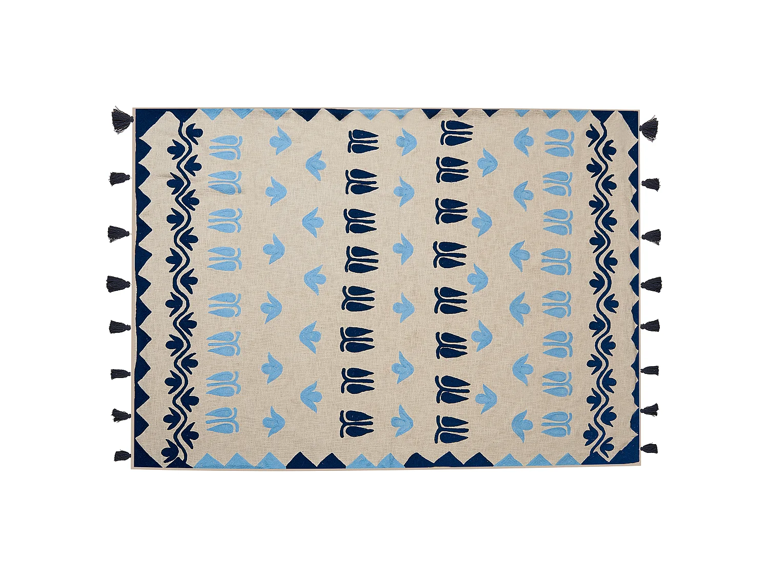 Manta BHIND Algodón 130 x 180 cm Beige