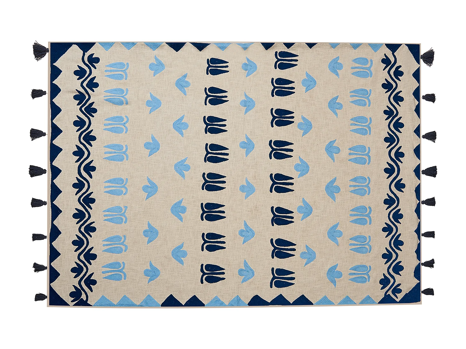 Plaid BHIND Katoen 130 x 180 cm Beige