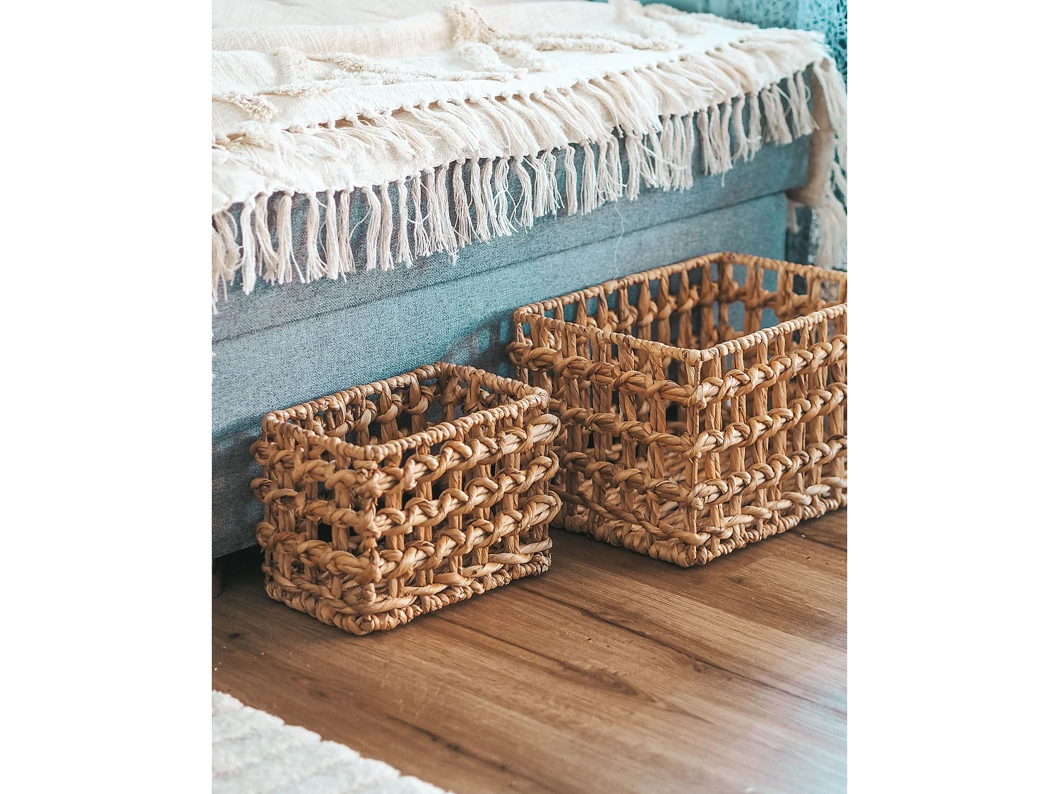 Kuscheldecke FATEHPUR Baumwolle 130 x 180 cm Beige