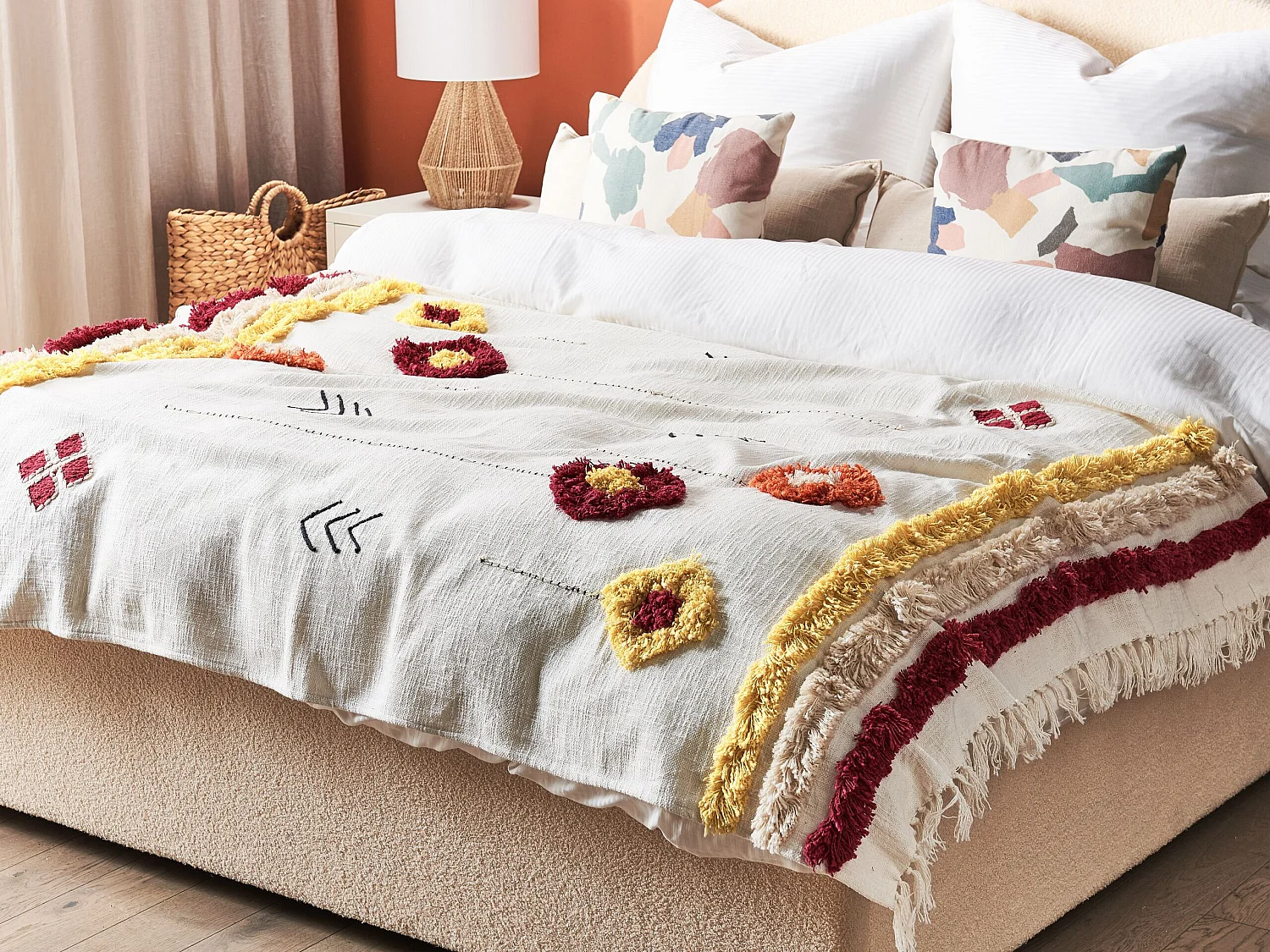 Couverture AMROHA Coton 130 x 180 cm Multicolore