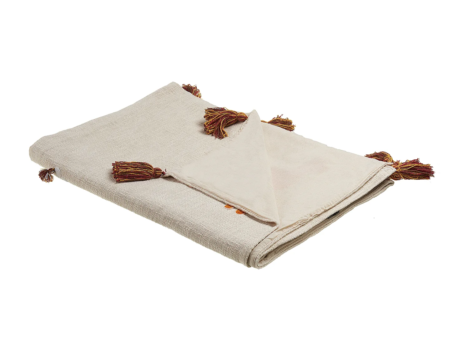 Couverture KHANDWA Coton 130 x 180 cm Beige