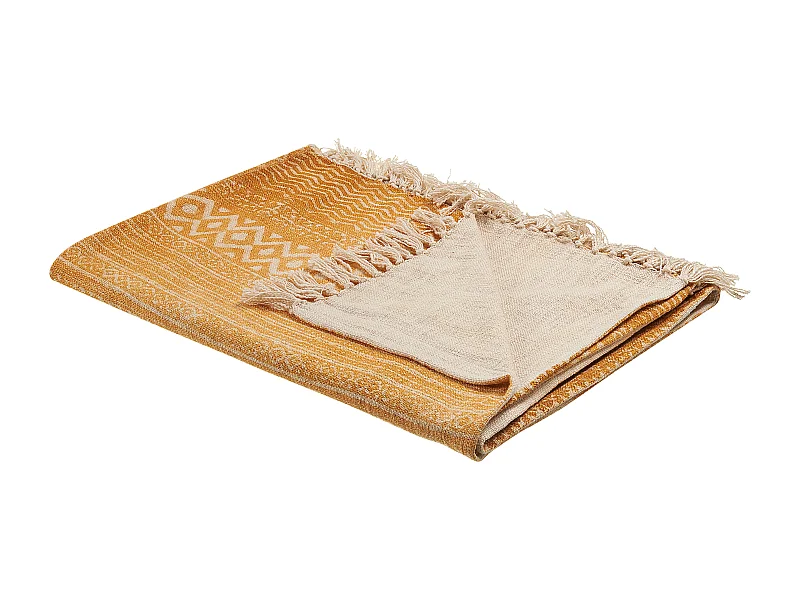 Kuscheldecke FIROZABAD Baumwolle 130 x 180 cm Orange