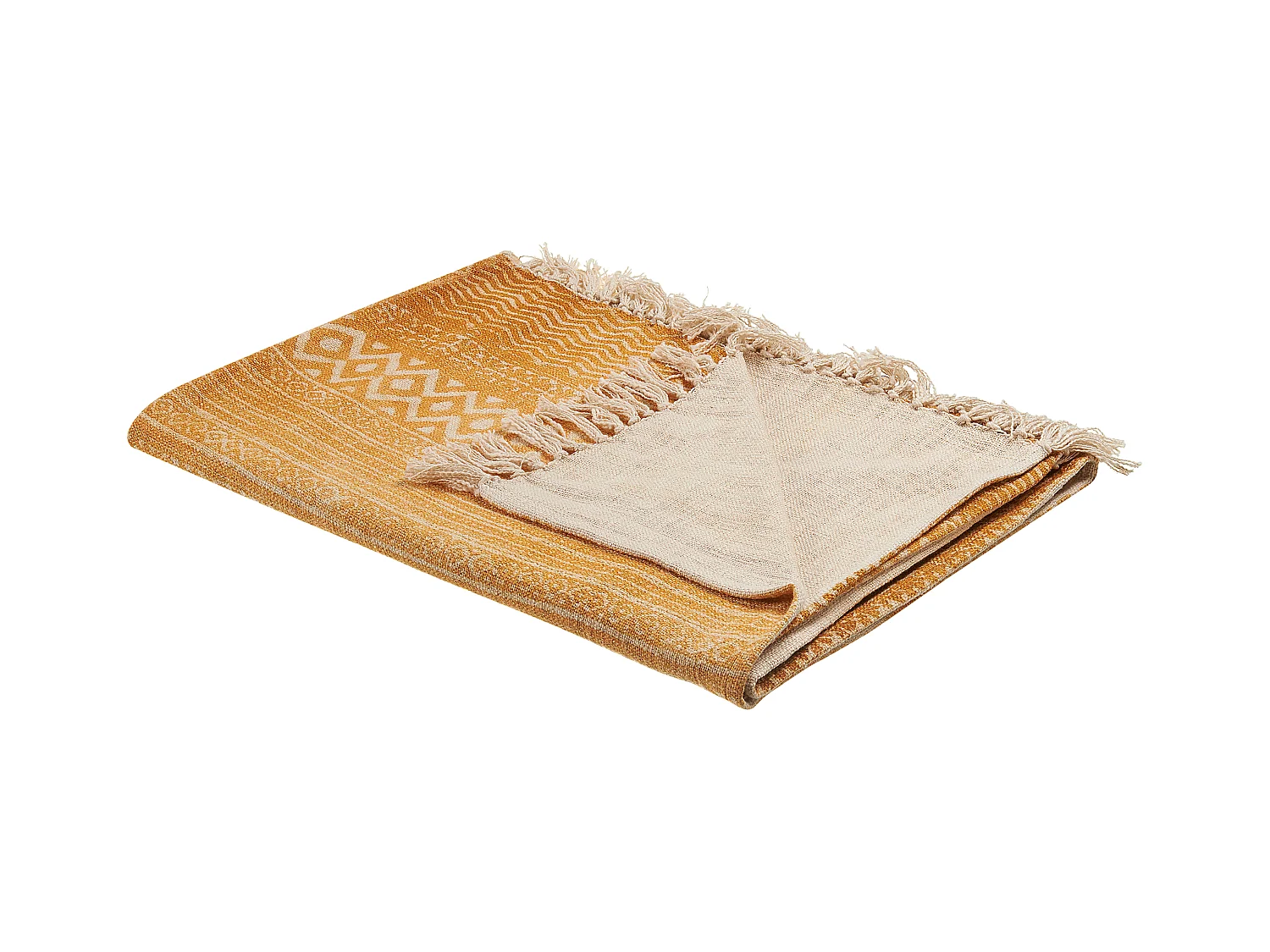 Kuscheldecke FIROZABAD Baumwolle 130 x 180 cm Orange