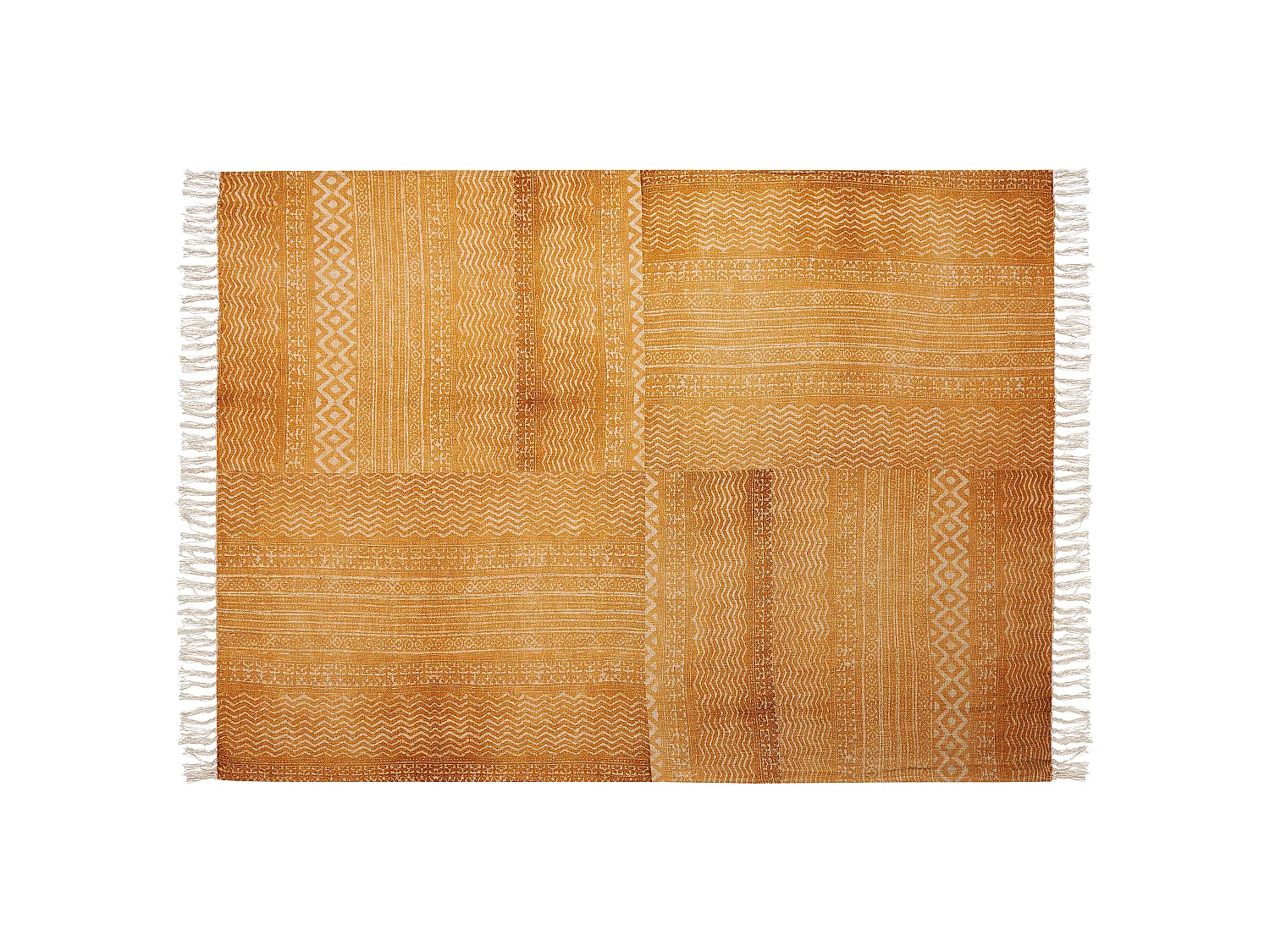 Kuscheldecke FIROZABAD Baumwolle 130 x 180 cm Orange