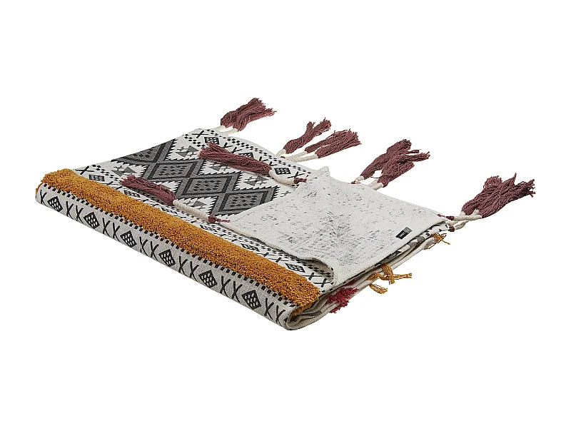 Couverture AMBALA Coton 130 x 180 cm Multicolore