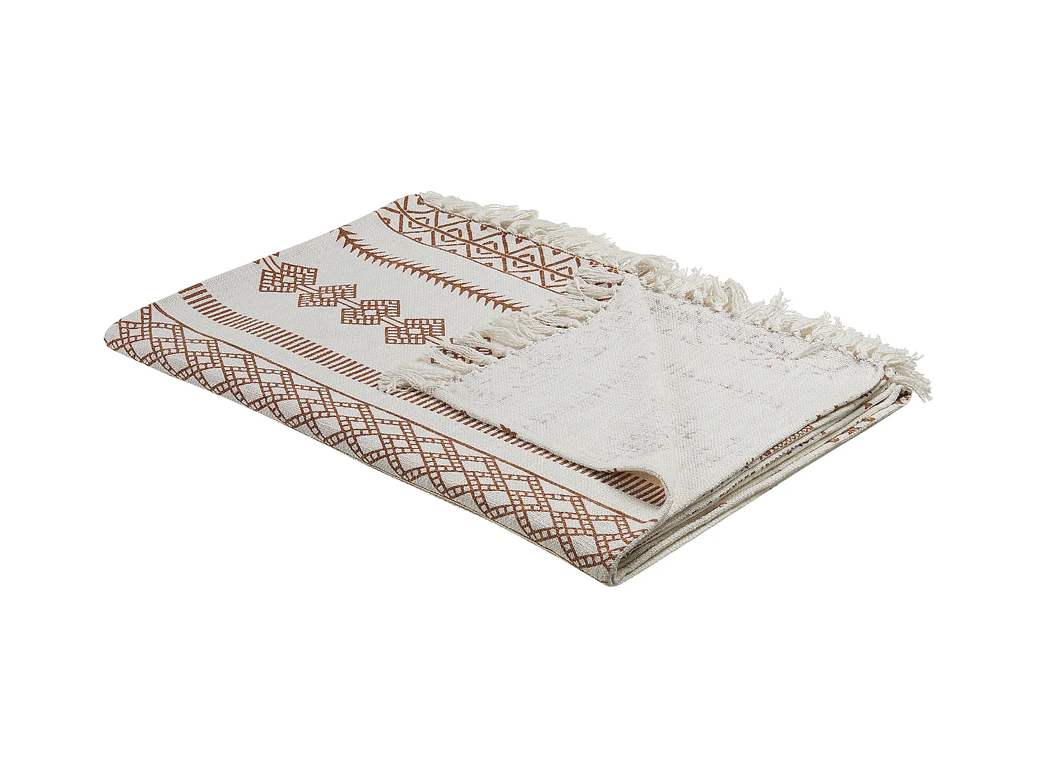Couverture JORHAT Coton 130 x 180 cm Beige