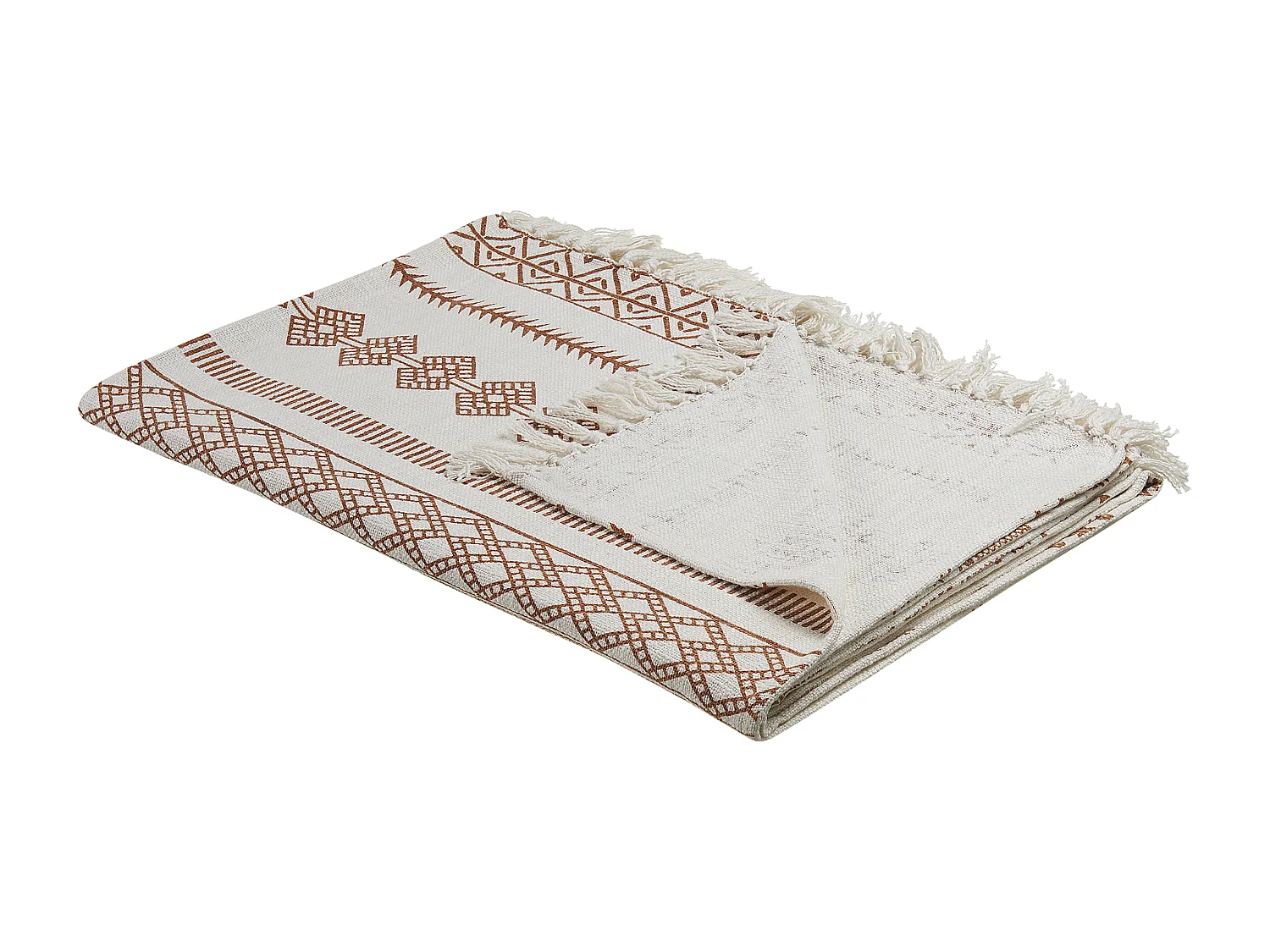 Couverture JORHAT Coton 130 x 180 cm Beige