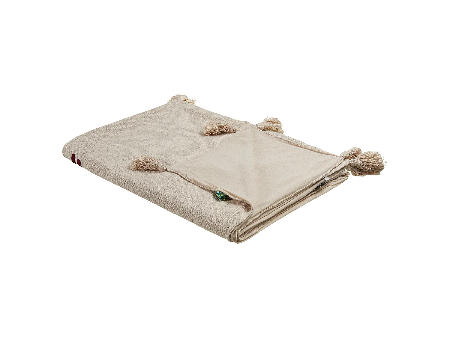 Coperta DEOGHAR Cotone 130 x 180 cm Beige