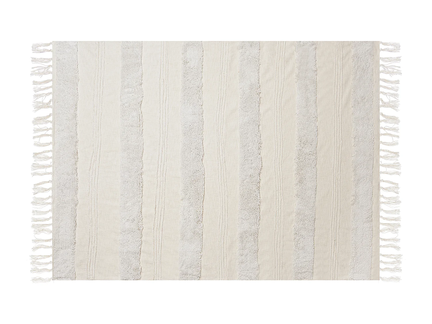 Plaid RAEBARELI Katoen 130 x 180 cm Wit