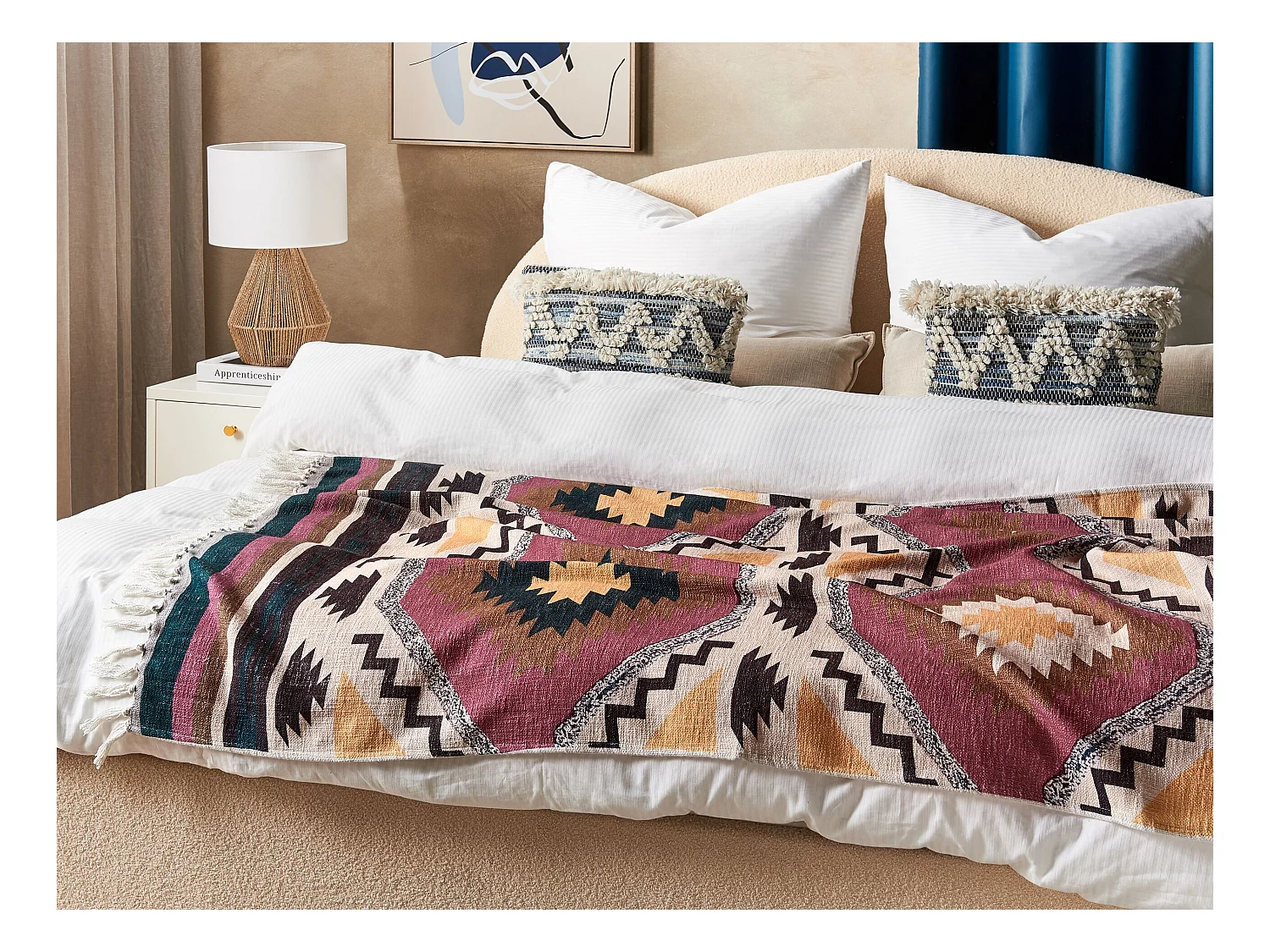 Coperta NAGAON Cotone 130 x 180 cm Multicolore