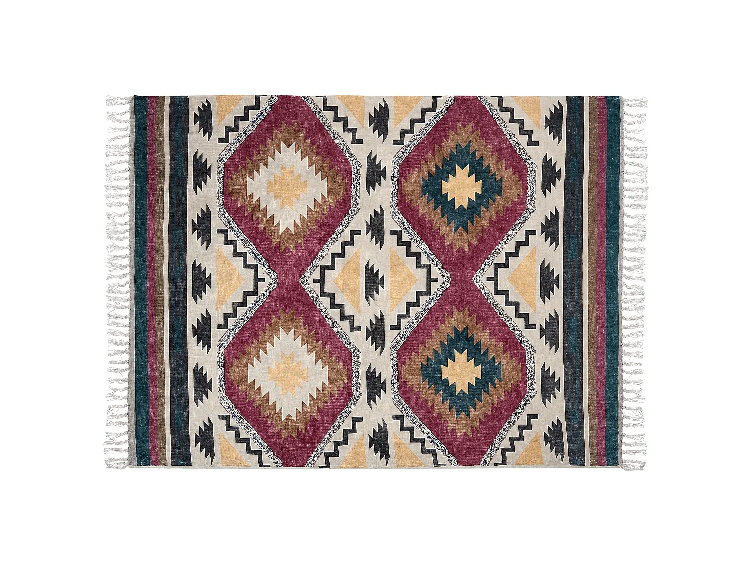 Kuscheldecke NAGAON Baumwolle 130 x 180 cm Bunt