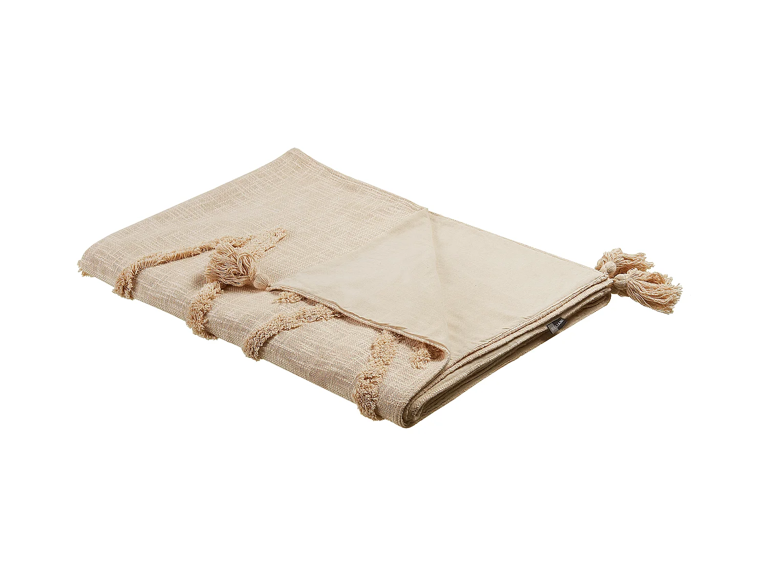 Plaid MORBI Katoen 130 x 180 cm Beige