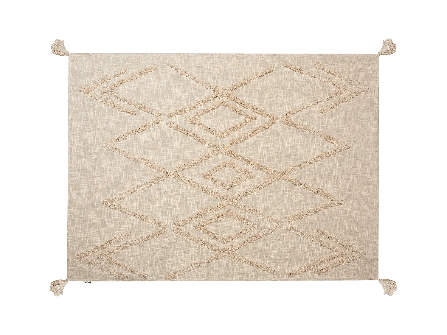 Plaid MORBI Katoen 130 x 180 cm Beige