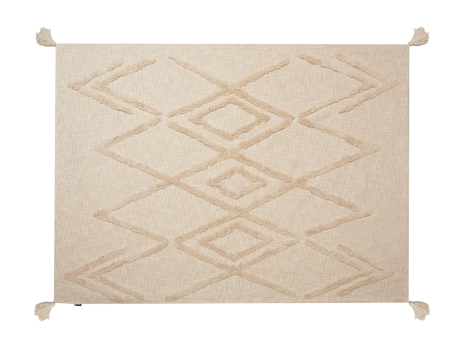 Kuscheldecke MORBI Baumwolle 130 x 180 cm Beige