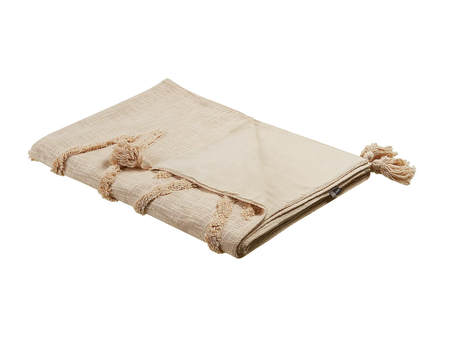 Couverture MORBI Coton 130 x 180 cm Beige