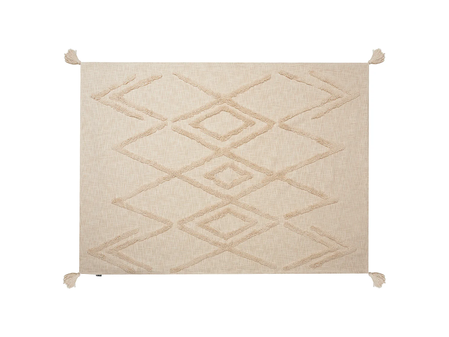 Kuscheldecke MORBI Baumwolle 130 x 180 cm Beige