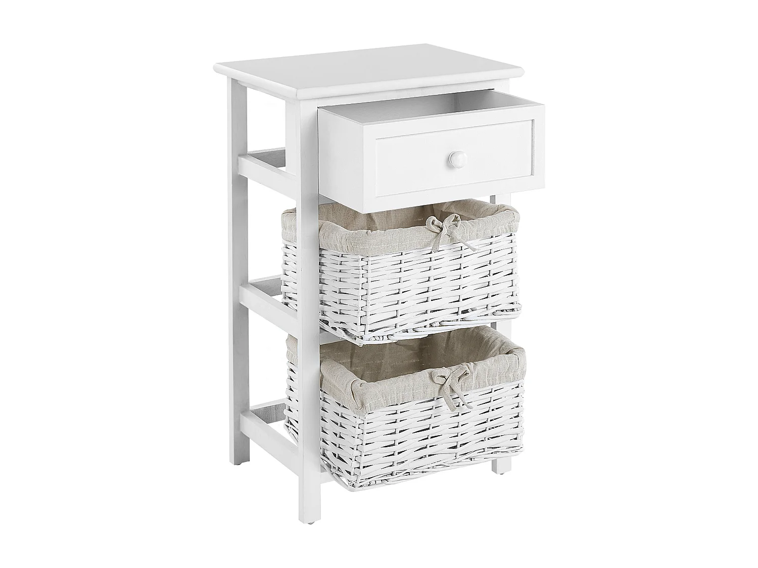 Table de chevet Blanc FLOWELLA