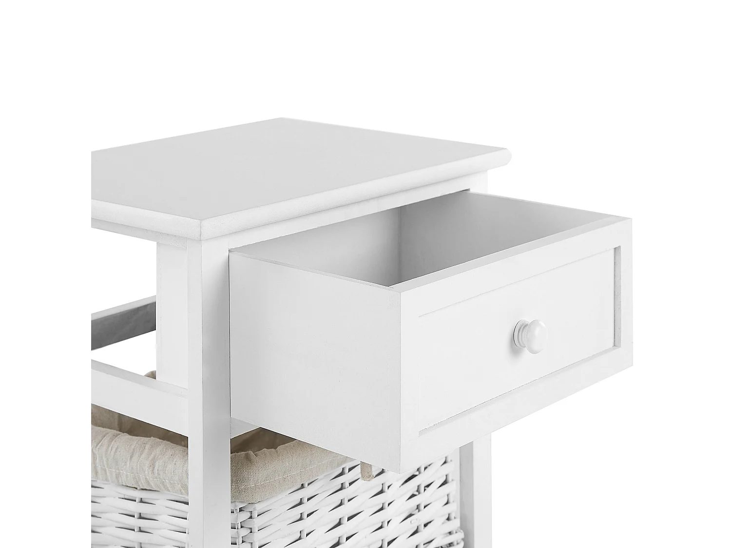 Table de chevet Blanc FLOWELLA