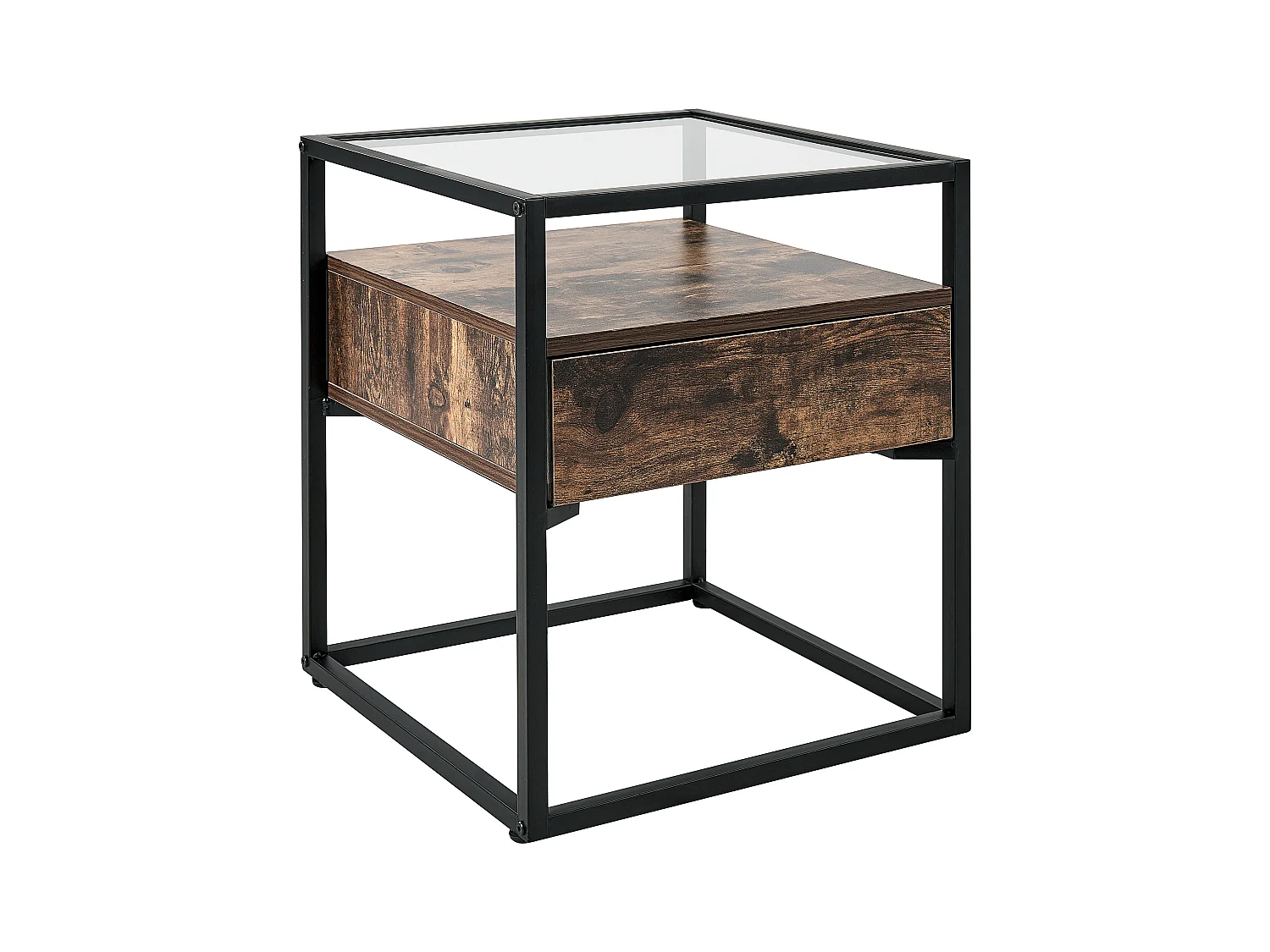 Table d'appoint MAUK Marron foncé