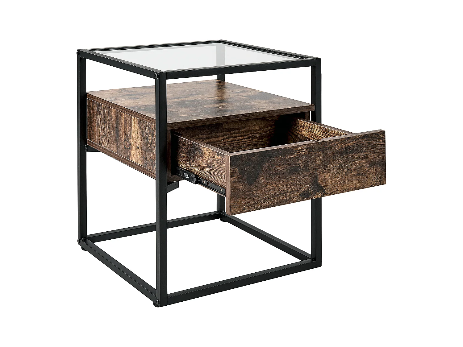 Table d'appoint MAUK Marron foncé