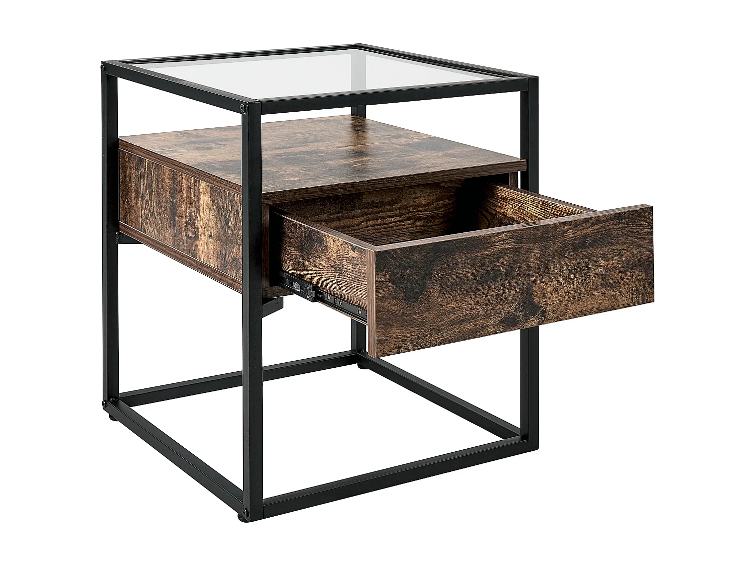 Table d'appoint MAUK Marron foncé