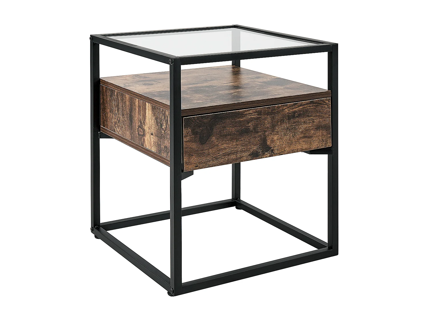 Mesa auxiliar MAUK Marrón oscuro