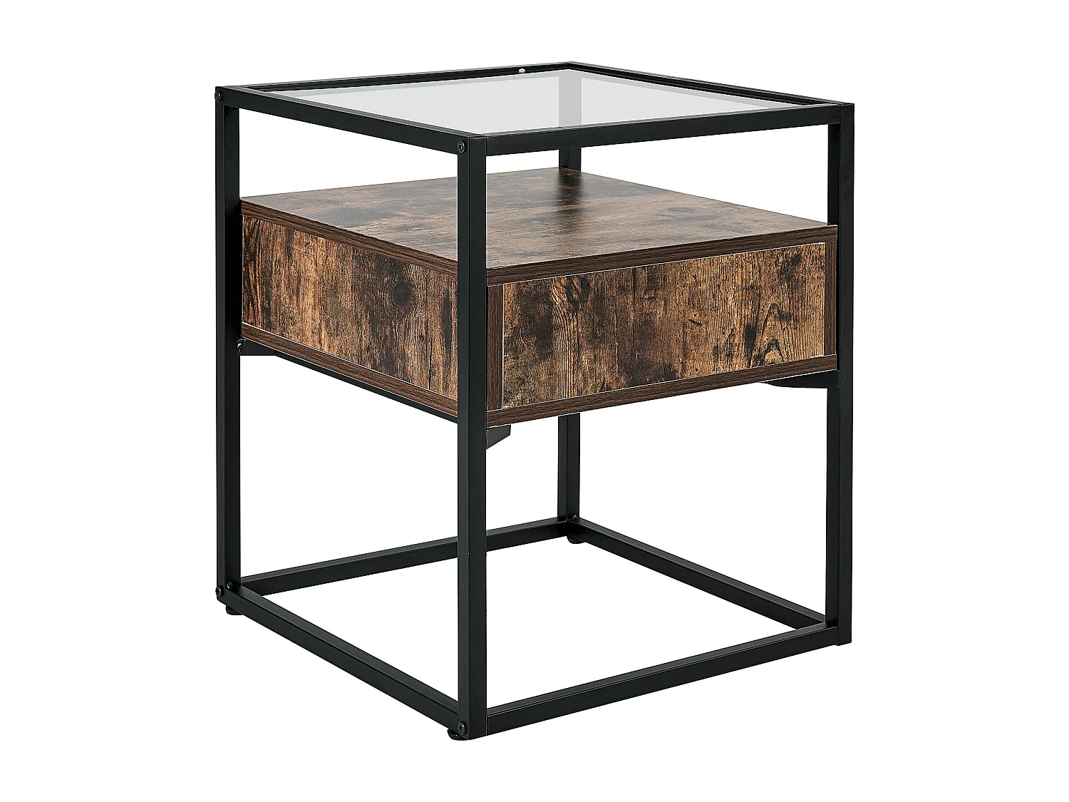 Mesa auxiliar MAUK Marrón oscuro