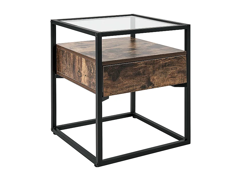 Table d\'appoint MAUK Marron foncé