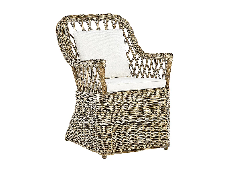 Gartensessel MAROS Rattan Naturfarben