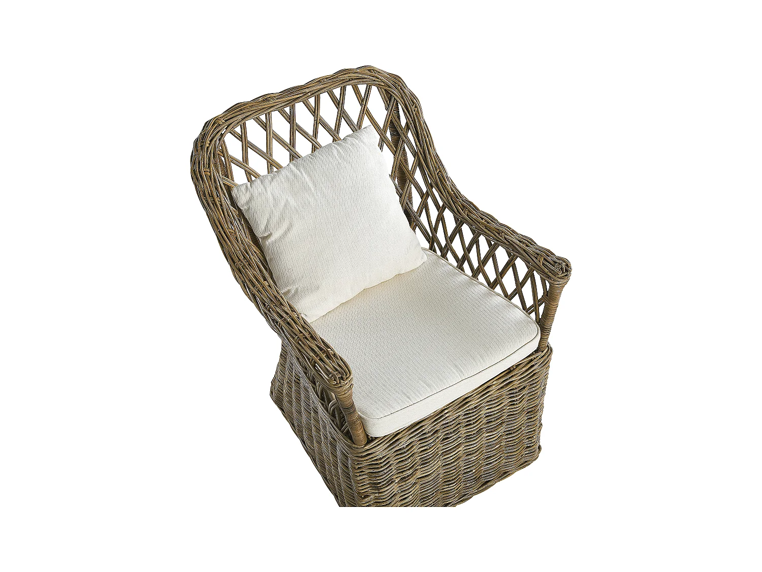 Gartensessel MAROS Rattan Naturfarben