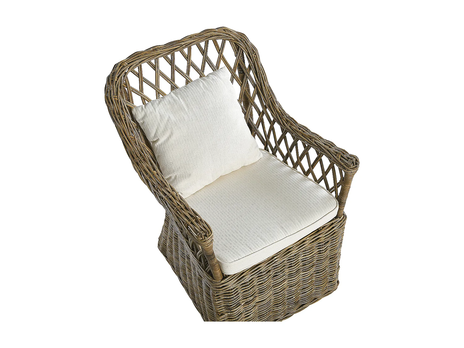 Tuinstoel MAROS Rotan Lichte houtkleur