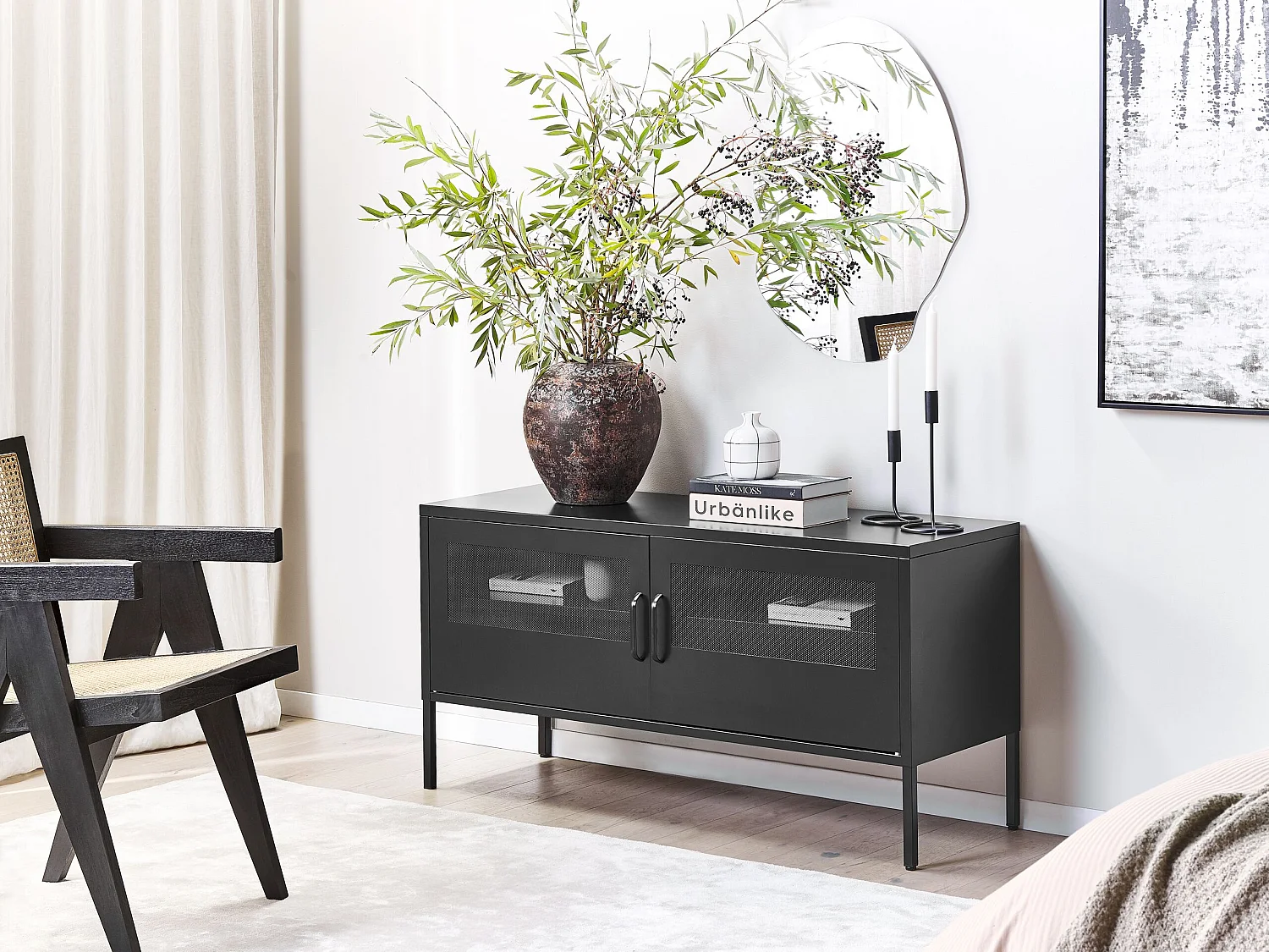 Meuble de rangement MORLEY Métal Noir