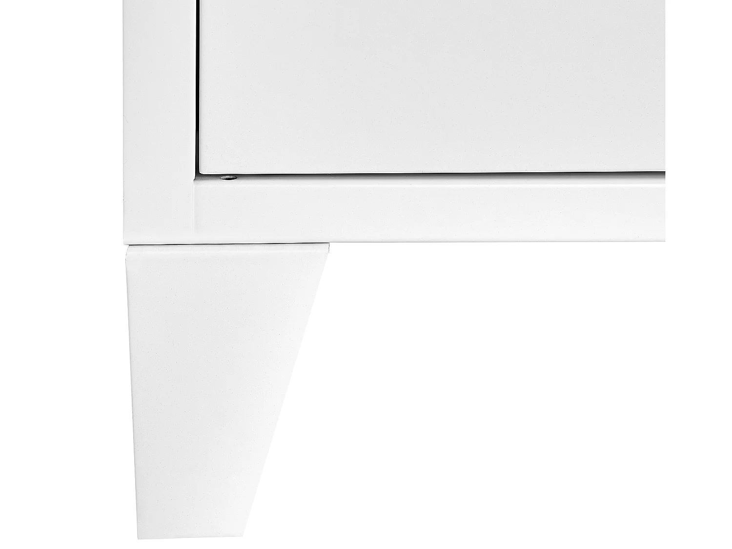 Commode à 3 portes en acier blanc CARDIFF