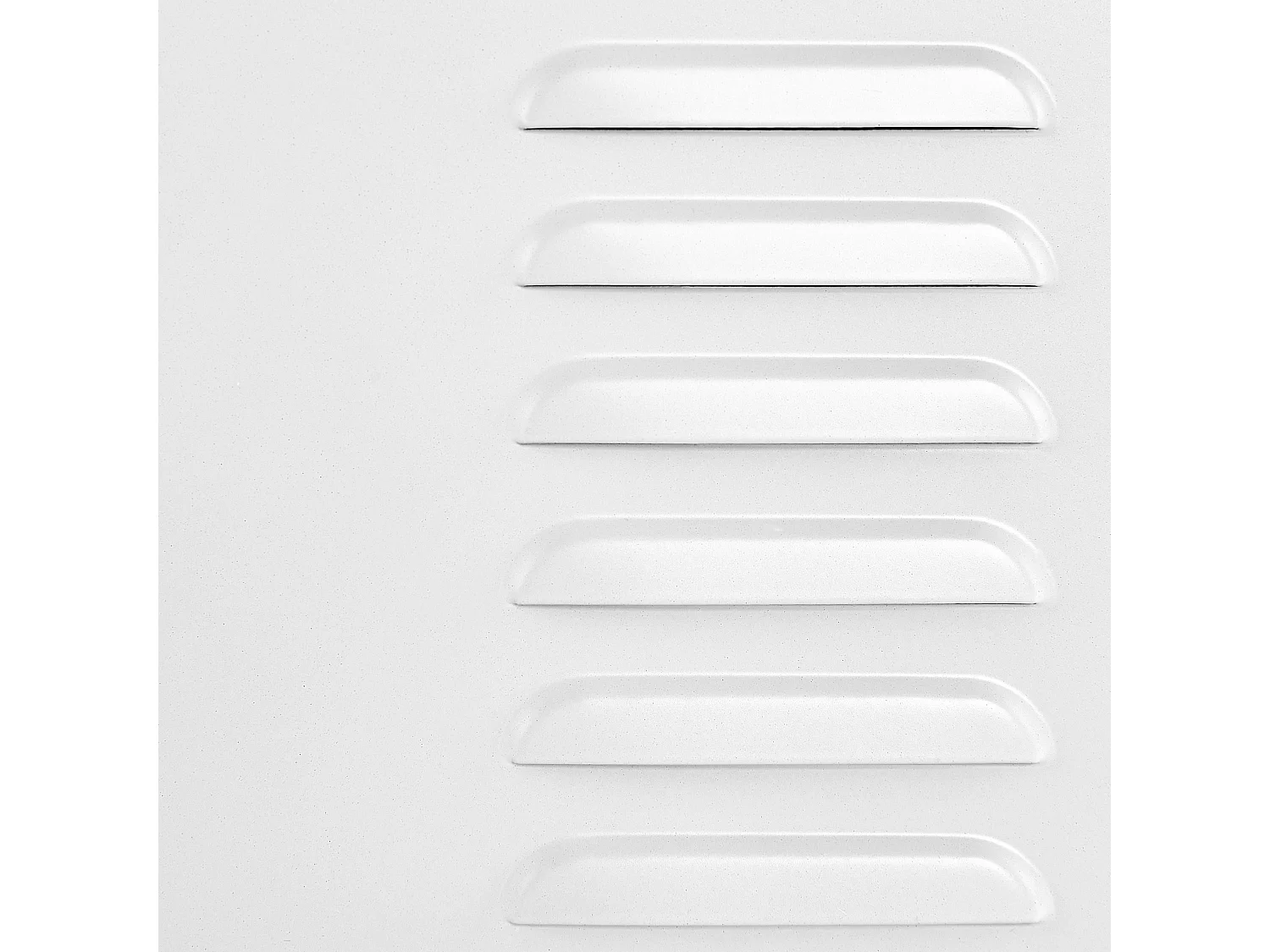 Commode à 3 portes en acier blanc CARDIFF