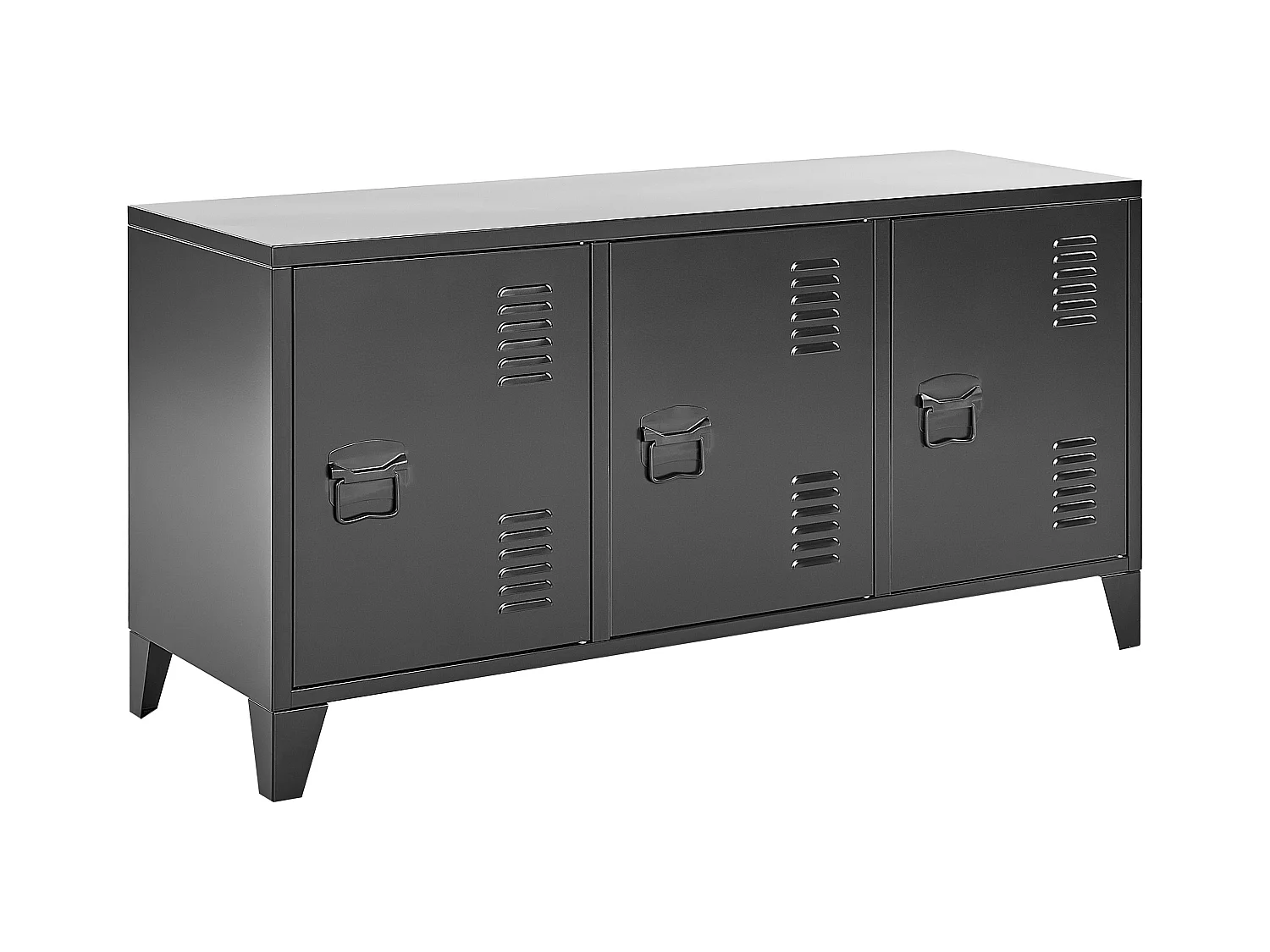 Büroschrank CARDIFF Metall Schwarz