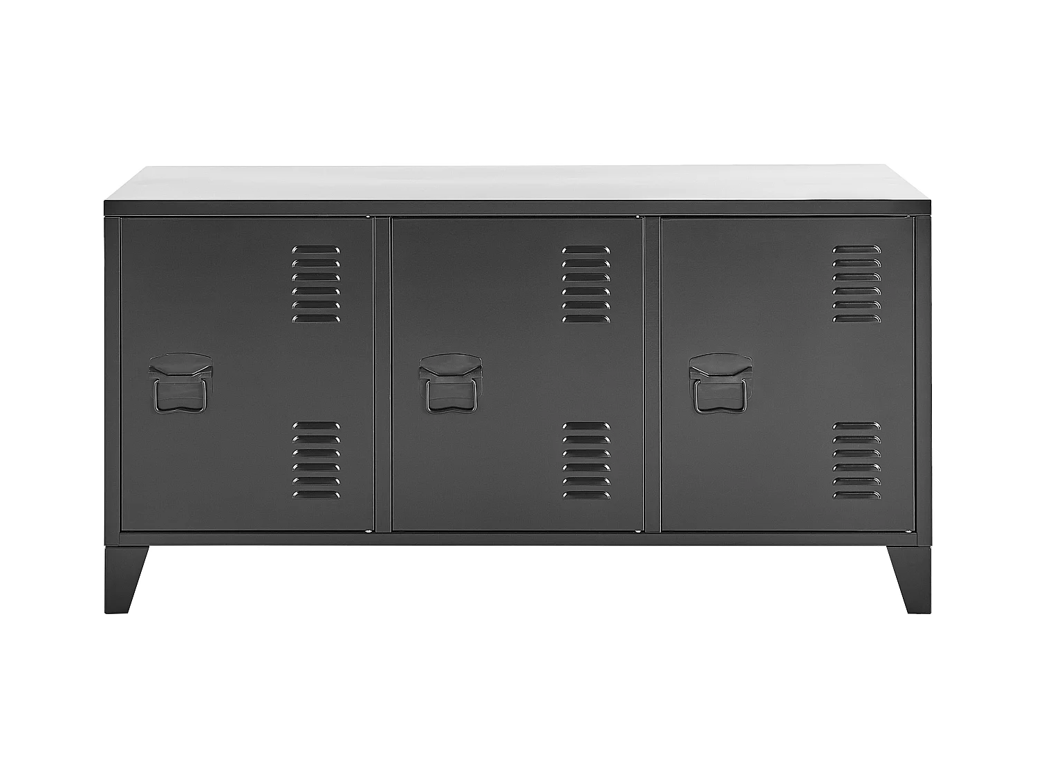 Büroschrank CARDIFF Metall Schwarz