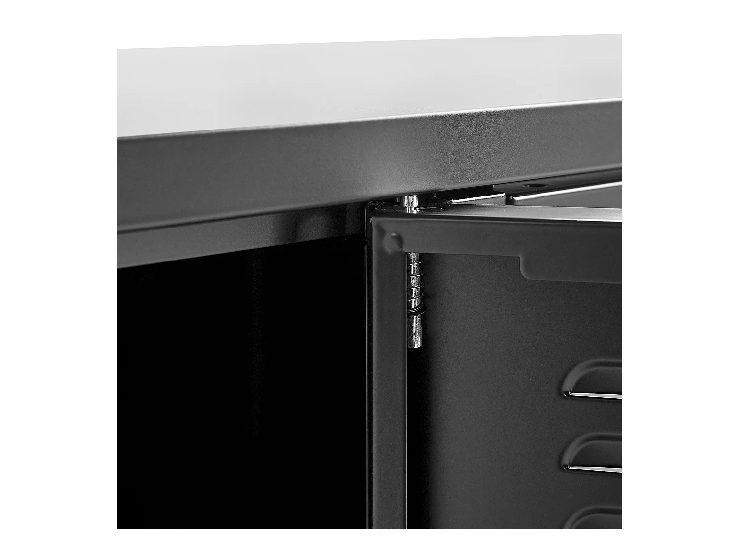 Büroschrank CARDIFF Metall Schwarz