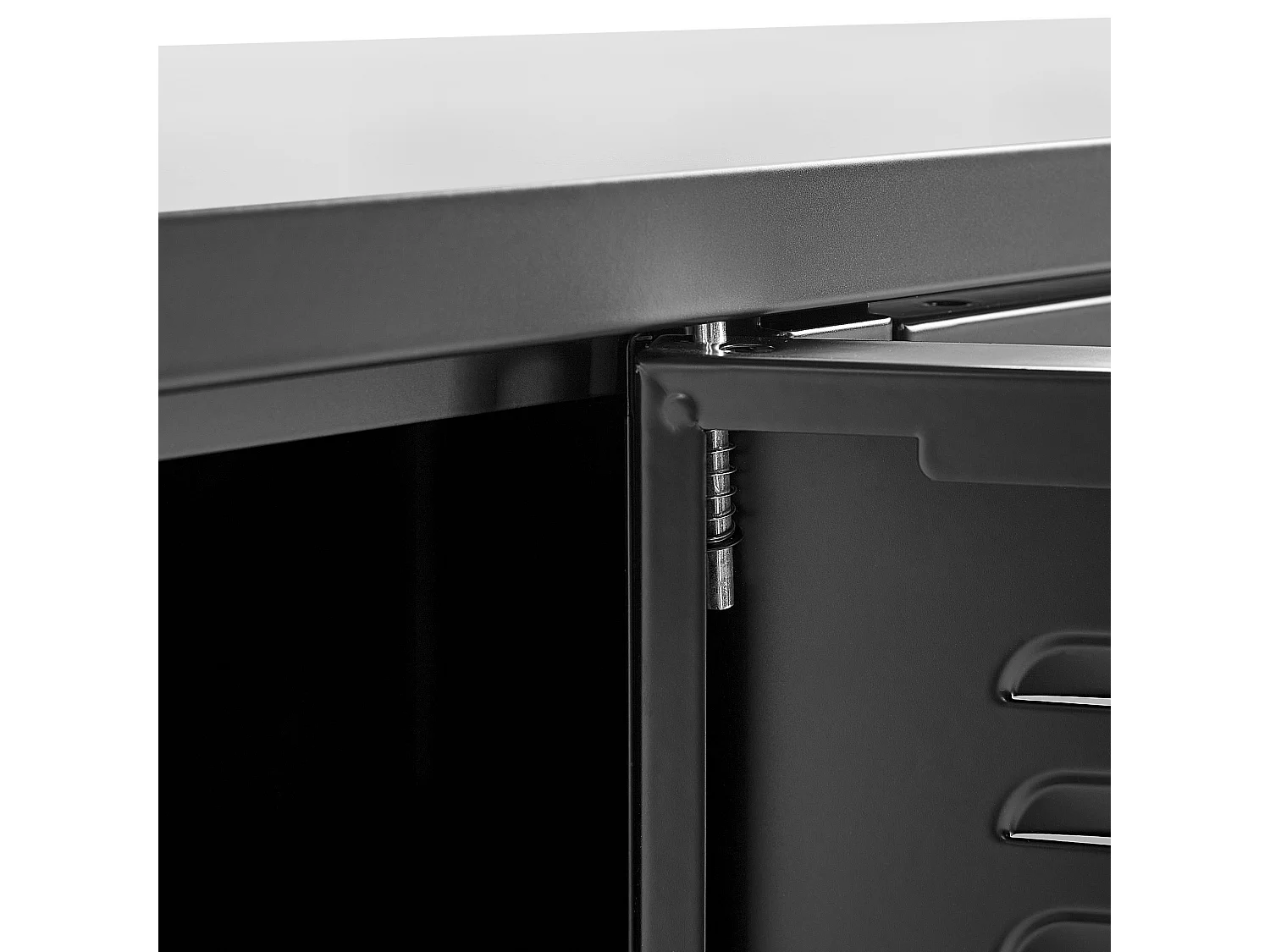 Meuble de rangement CARDIFF Métal Noir