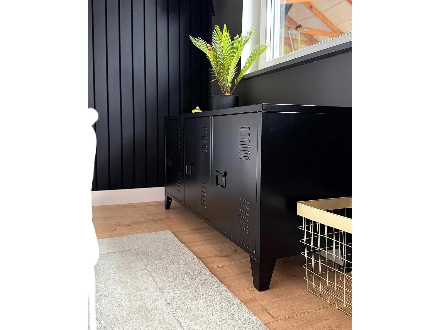Szafka biurowa CARDIFF Metal Czarny
