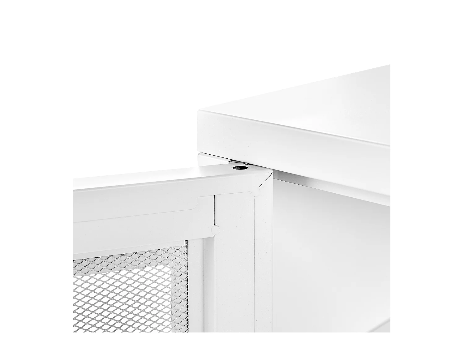 Meuble de rangement MORLEY Métal Blanc