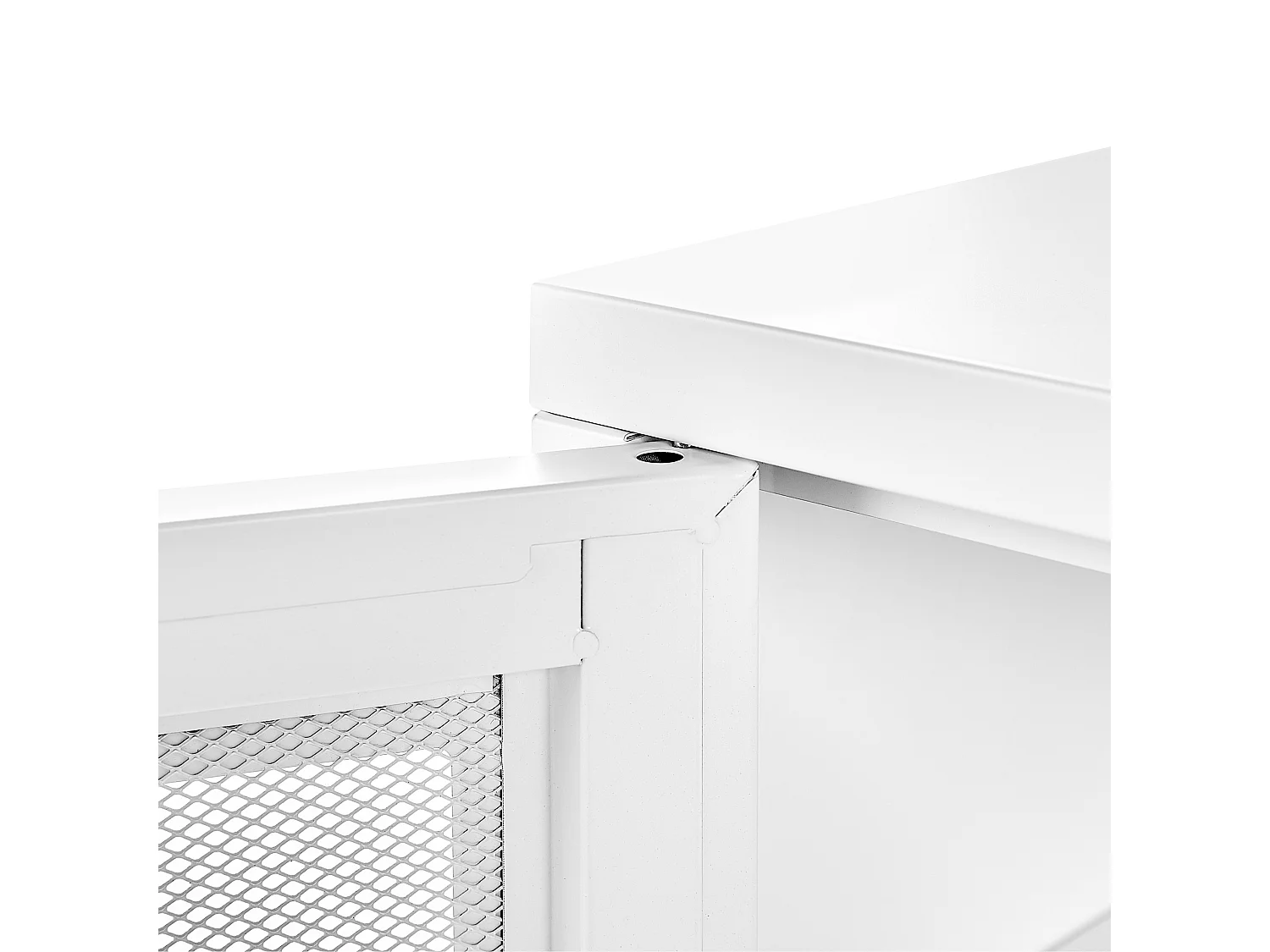 Meuble de rangement MORLEY Métal Blanc