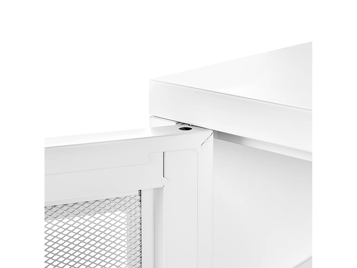 Meuble de rangement MORLEY Métal Blanc