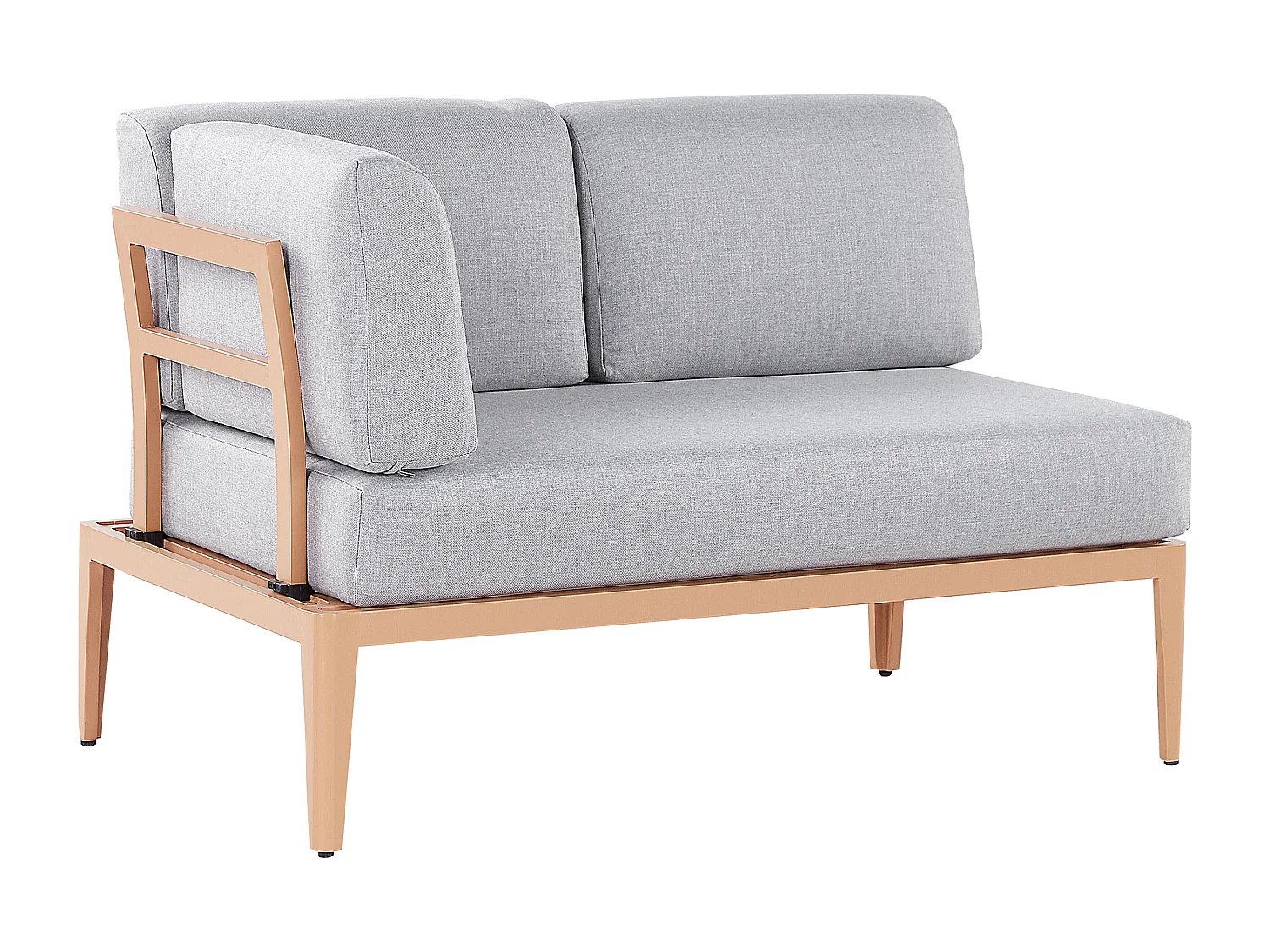 Ensemble de canapés d'angle de jardin 6 places RIMA III Côté droite Métal Gris